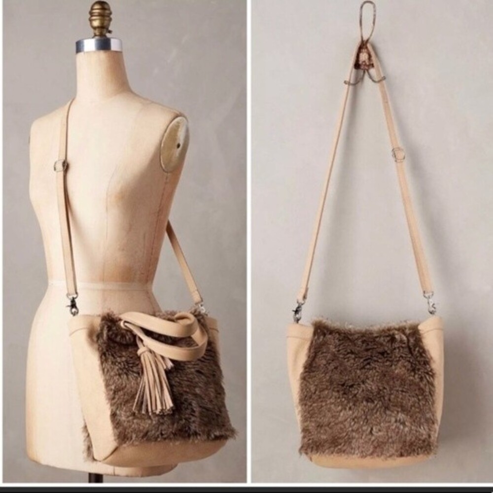 Miss Albright Plateau Faux Fur Leather Tote Bag